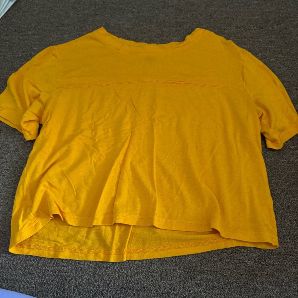 yellow gold crop top